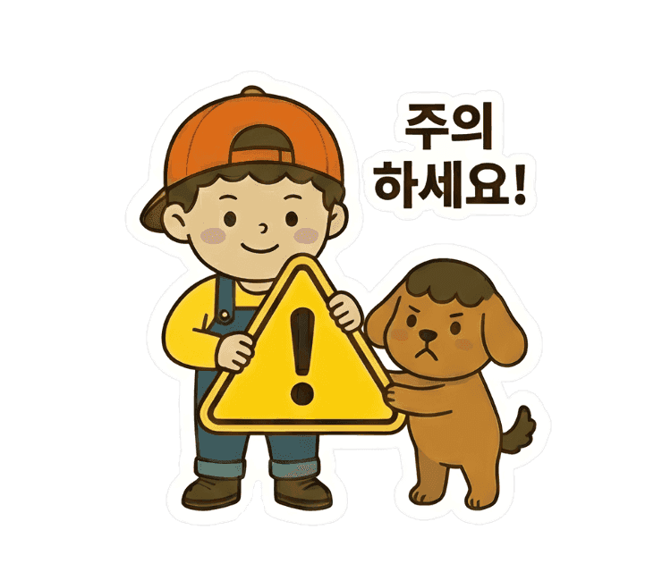 주의하세요! 방문예약 필수